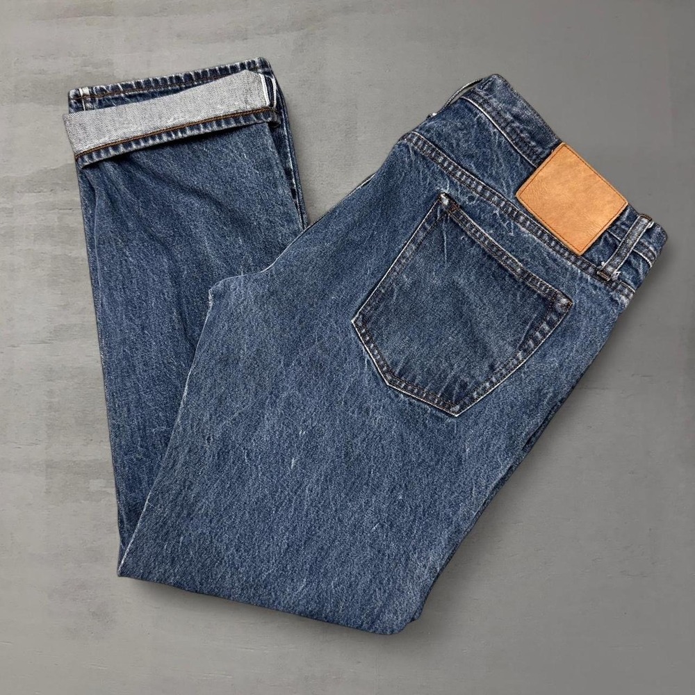 The Unbranded Brand UB201 Tapered Selvedge Jeans Blue 14.5oz Denim 40
